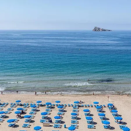 Levante Beach Front Of The Sea Estacha Benidorm Exterior photo